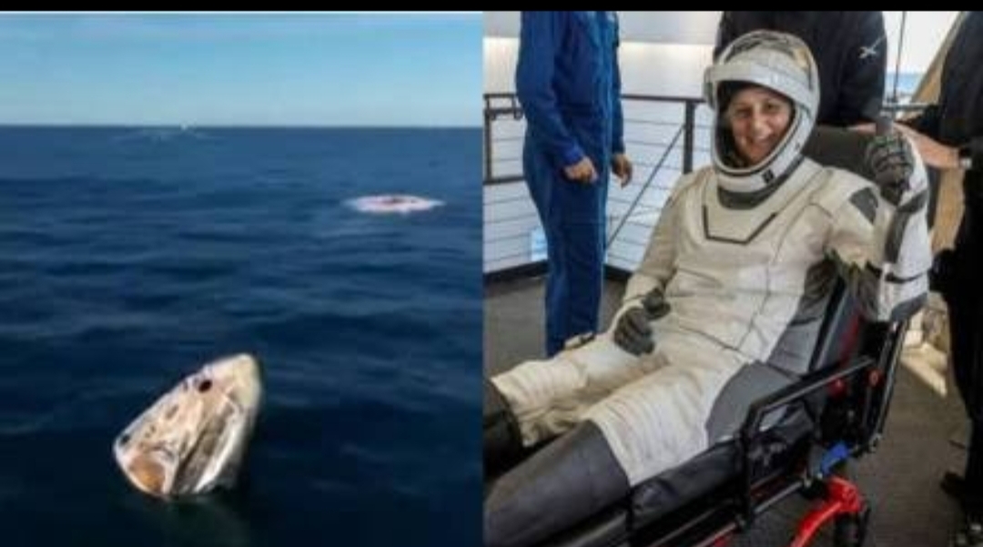 सुनीता विल्यम्स पृथ्वीवर परतल्या